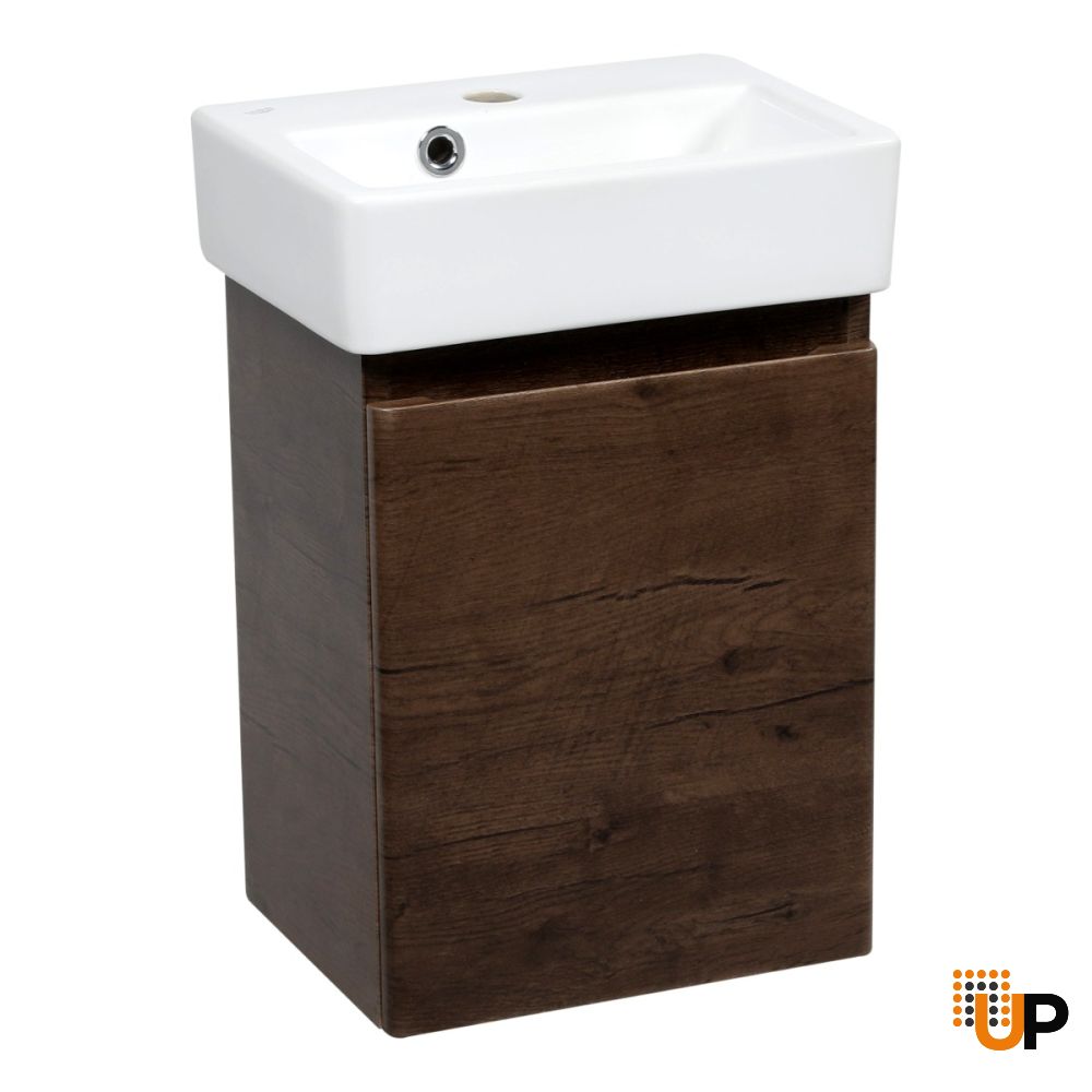 Modern Wall-Mounted Bathroom MINI-Vanity with Washbasin | Comfort Collection | Non-Toxic Fire-Resistant MDF | Buy Vanity Online