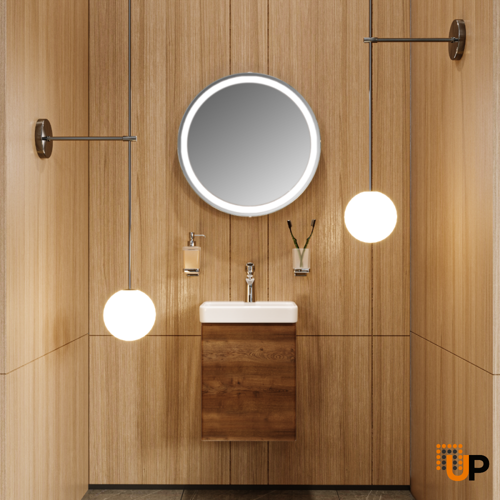 Modern Wall-Mounted Bathroom MINI-Vanity with Washbasin | Comfort Collection | Non-Toxic Fire-Resistant MDF | Buy Vanity Online