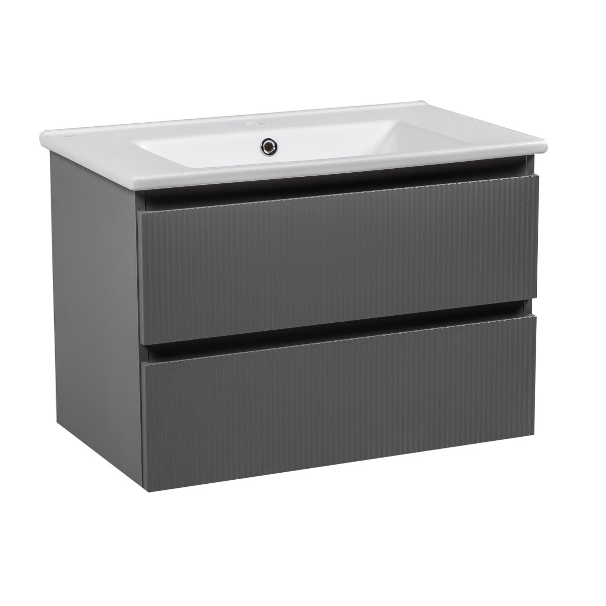 Modern Wall-Mount Bathroom Vanity with Washbasin | Edison Collection | Non-Toxic Fire-Resistant MDF-30"-34"-40" | Buy Vanity Online