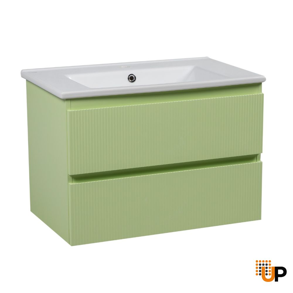 Modern Wall-Mount Bathroom Vanity with Washbasin | Edison Collection | Non-Toxic Fire-Resistant MDF-30"-34"-40" | Buy Vanity Online