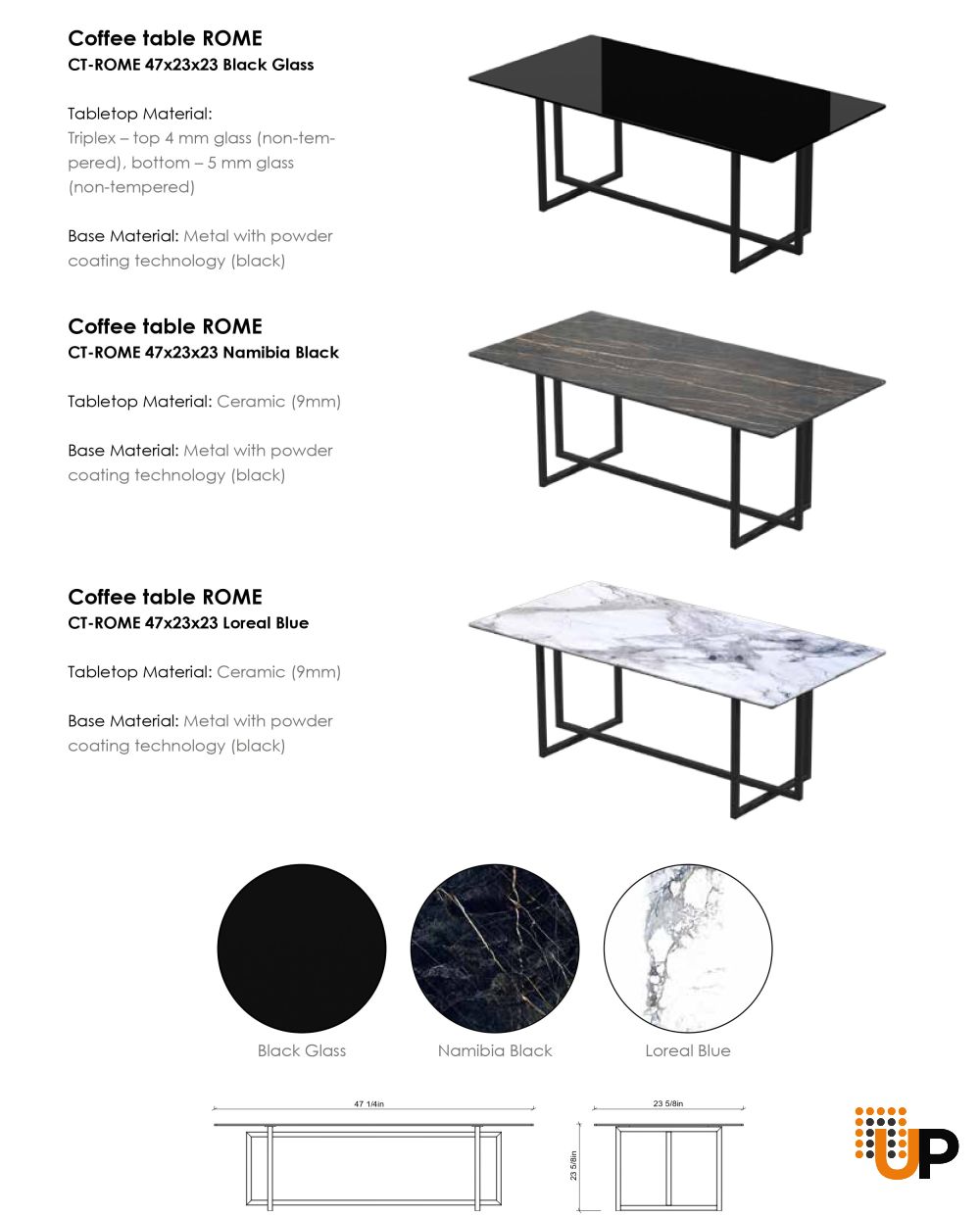 Coffee Table ROME Collection |Buy Tables Online