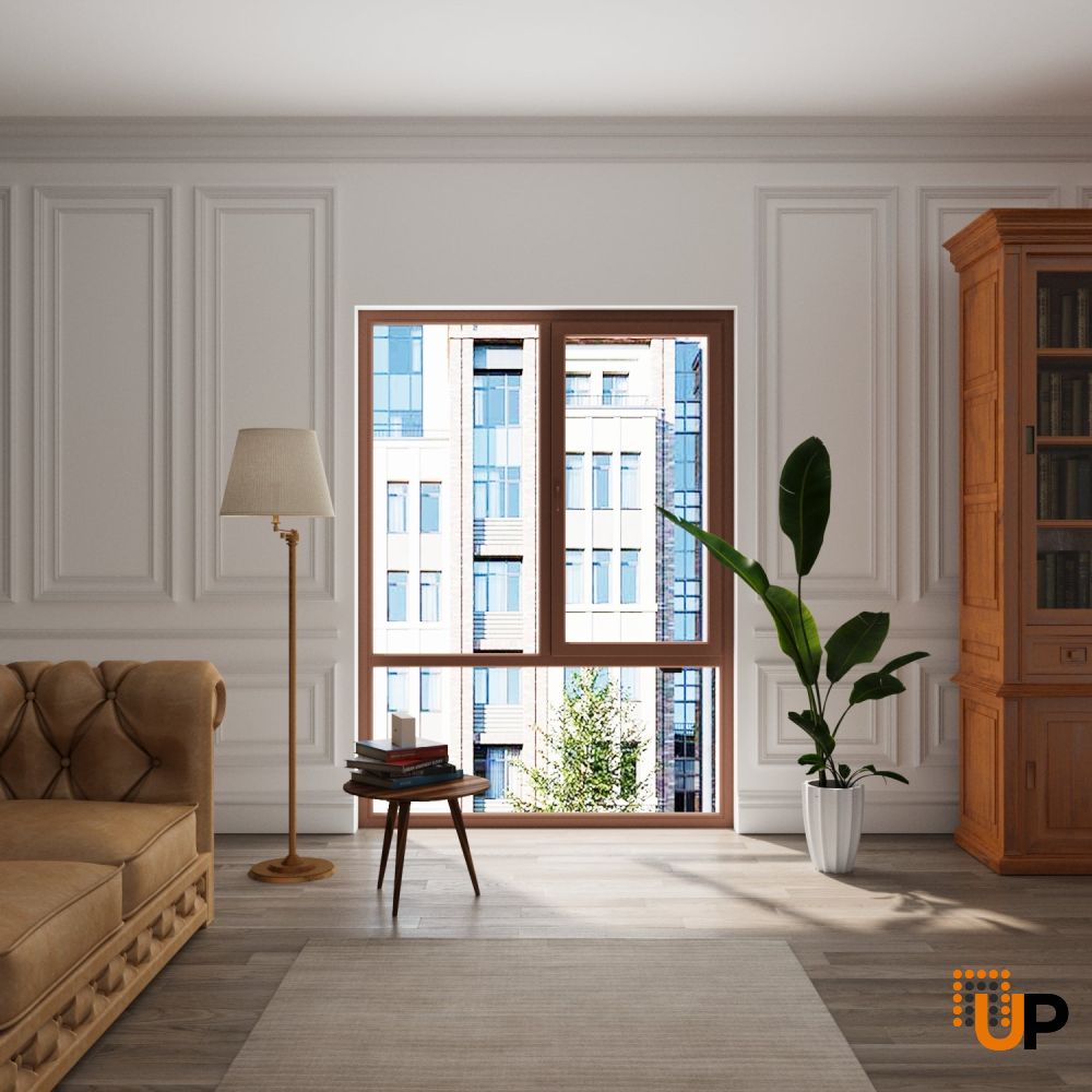 Three-Part Window PVC | Upper Section Operable | Double Pane | Sateen Glass | Buy Windows Online