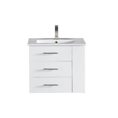Bari Bathroom | 24" Bathroom Vanity Wall Mount Set (Right Side Shelf)