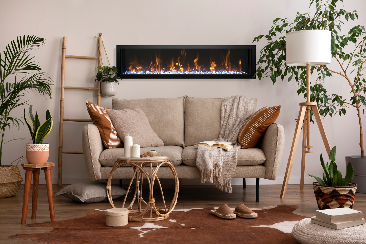Panorama BI Slim Smart Electric Fireplace | Amantii | Built in Surround | Buy Fireplaces Online