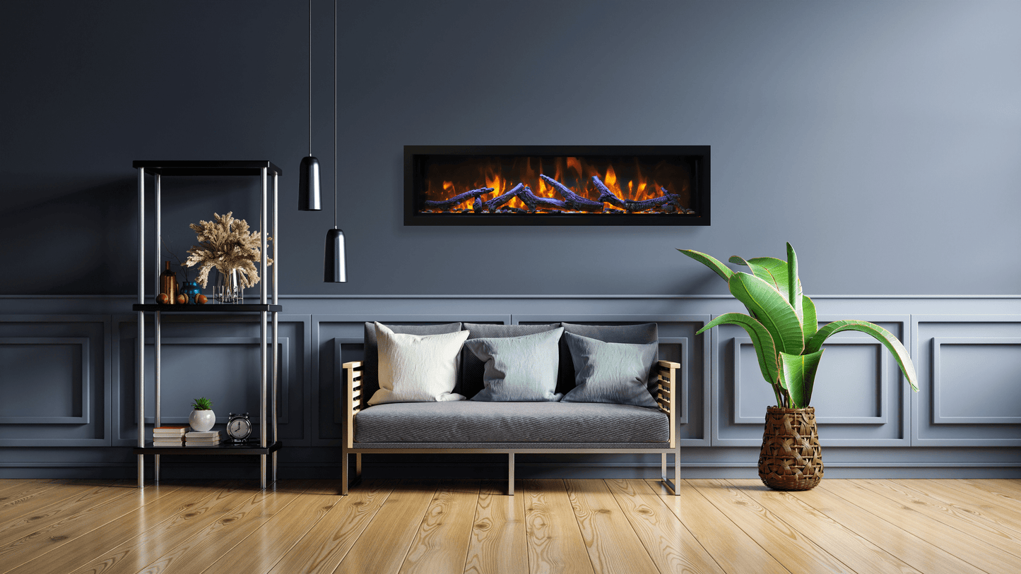 Panorama BI Deep XT Smart Electric Fireplace | Amantii | Built-in Steel Surround | Wifi Enabled | Buy Fireplaces Online