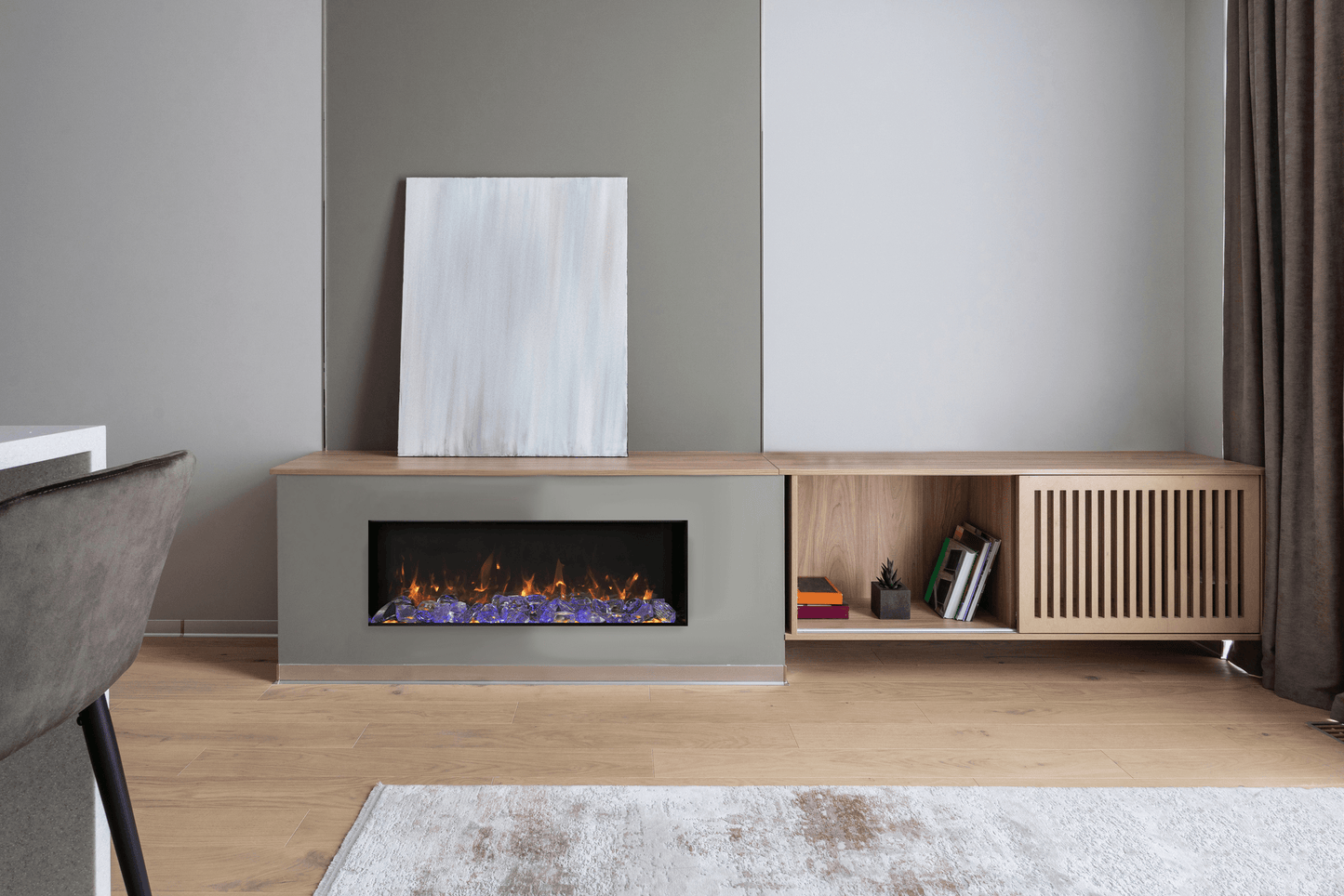 Panorama BI Slim Smart Electric Fireplace | Amantii | Built in Surround | Buy Fireplaces Online