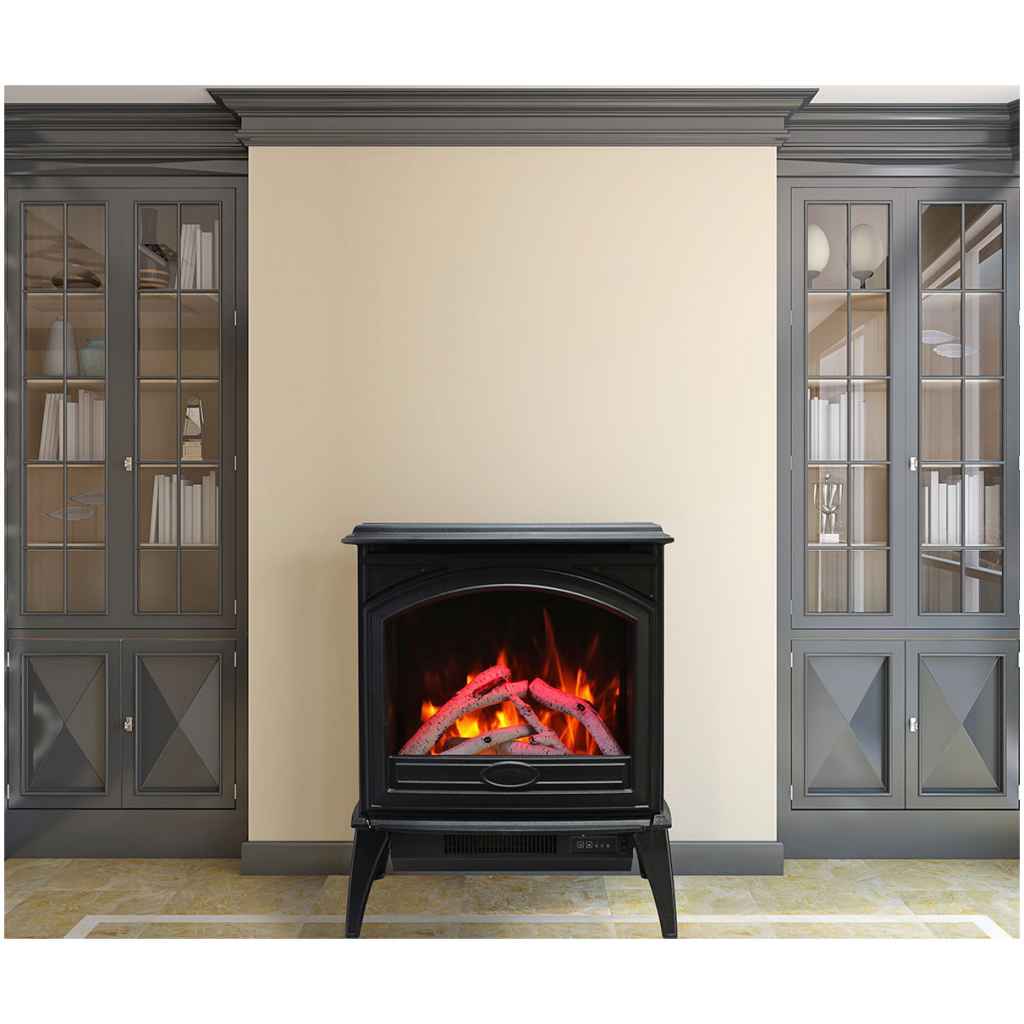 Cast Iron Freestand Electric Fireplace | Amantii | Indoor Fireplace