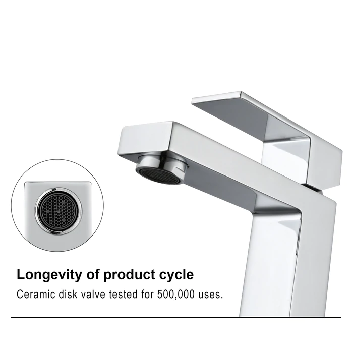 Bari Linear | Single Hole Bathroom Faucet