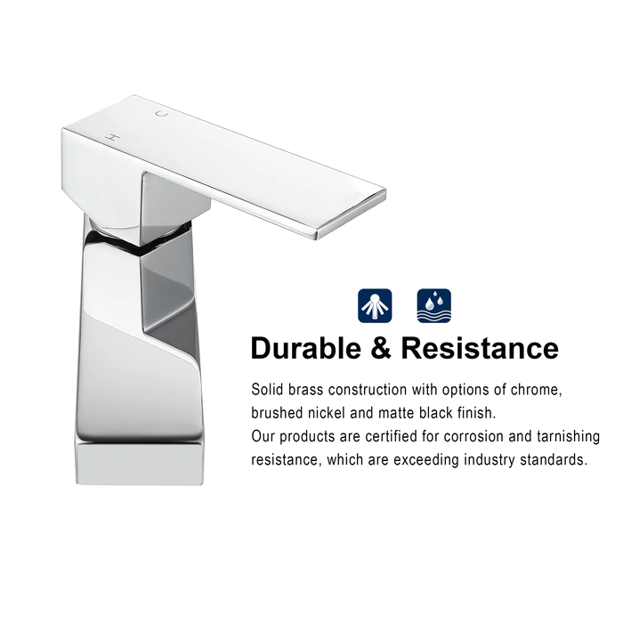 Bari Linear | Single Hole Bathroom Faucet