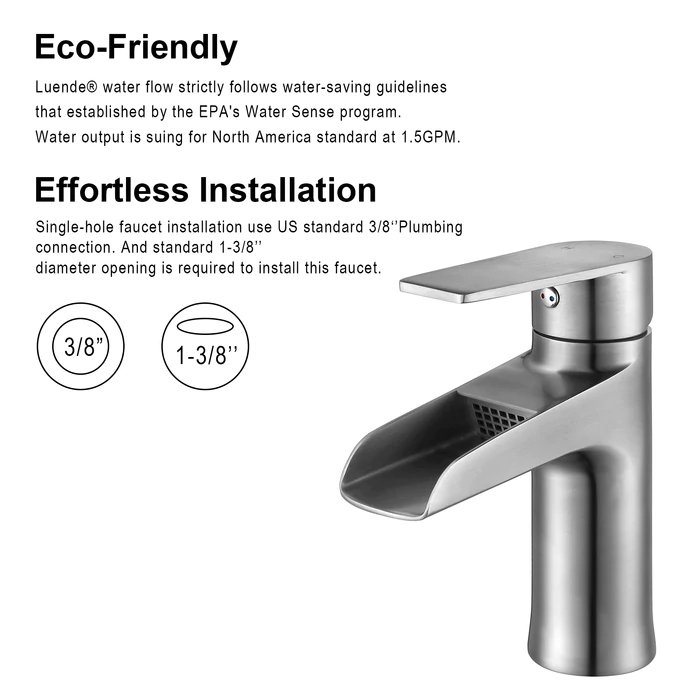 Bari Modern | Single Hole Bathroom Faucet