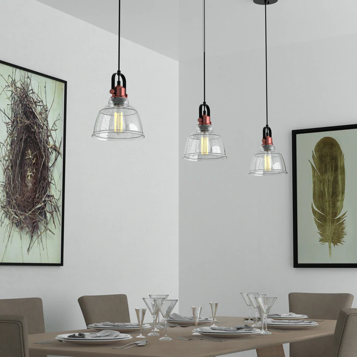 Bari Industrial | 1-Light Dimmable LED Pendant Light