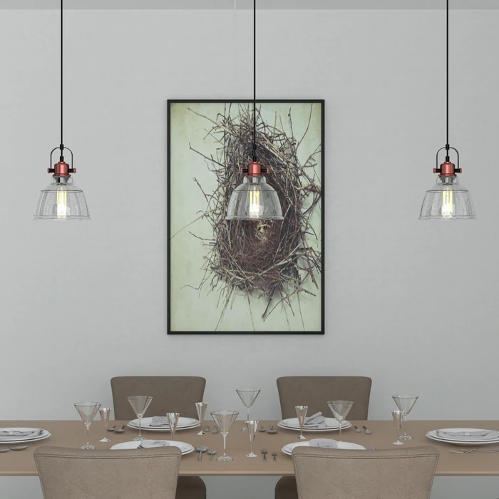 Bari Industrial | 1-Light Dimmable LED Pendant Light