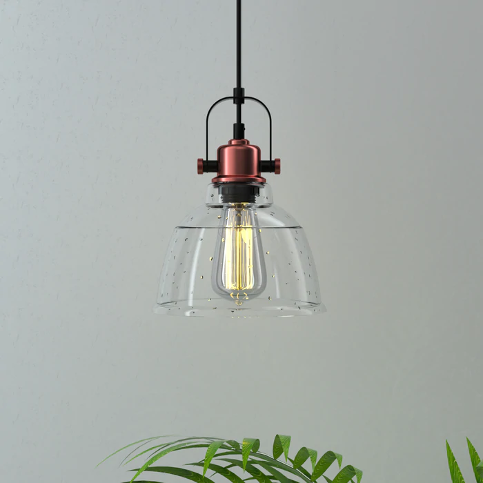 Bari Industrial | 1-Light Dimmable LED Pendant Light