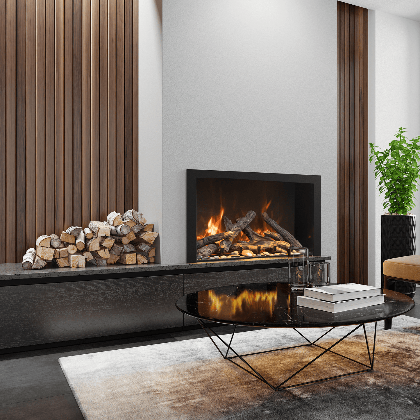 Bespoke Electric Fireplace | Amantii | TRD | Wifi Enabled | Buy Fireplaces Online