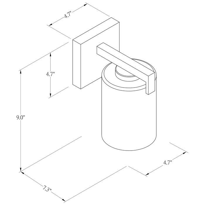 Bari Modern | 1- Light Dimmable Wall Sconce