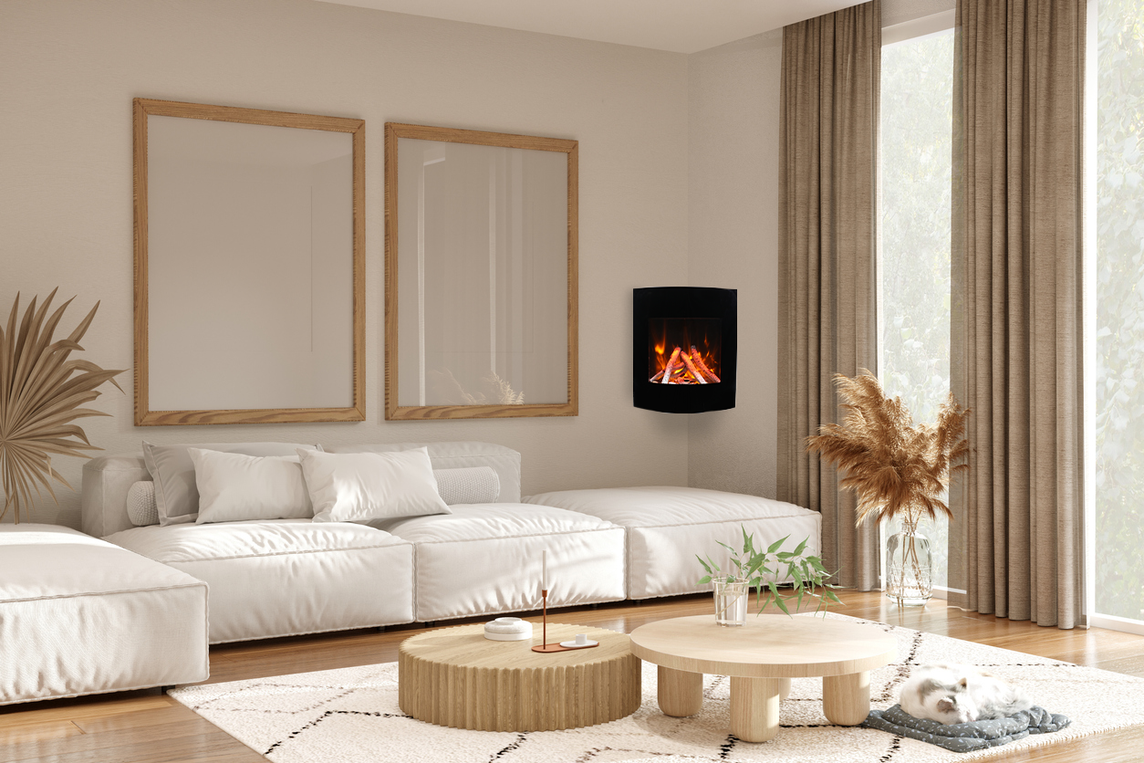 WM-BI-2428-VLR-BG wall mount Smart Electric Fireplace | Amantii | Buy Fireplaces Online