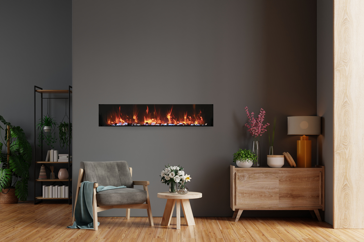 Panorama BI Extra Slim Smart Electric Fireplace | Amantii | Indoor | Outdoor | Buy Fireplaces Online