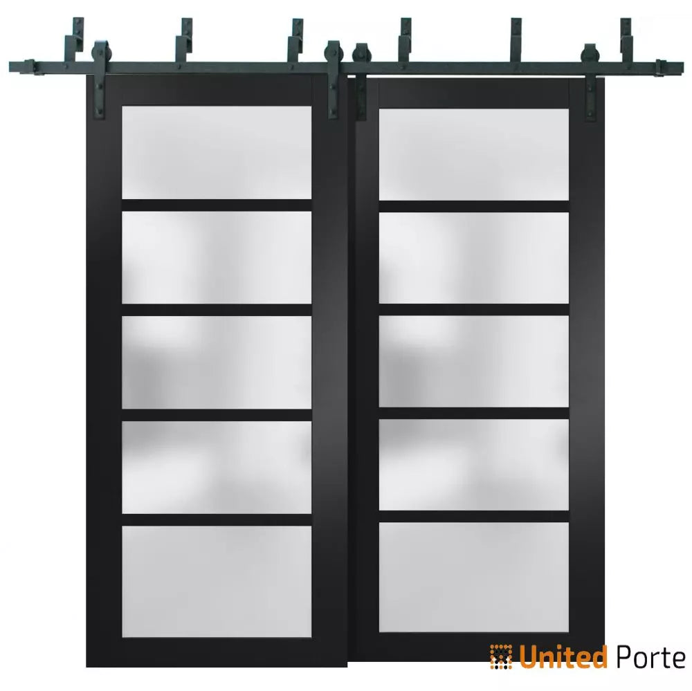 Barn Bypass Doors with Frosted Opaque Glass | Solid Panel Interior Doors | Buy Doors Online