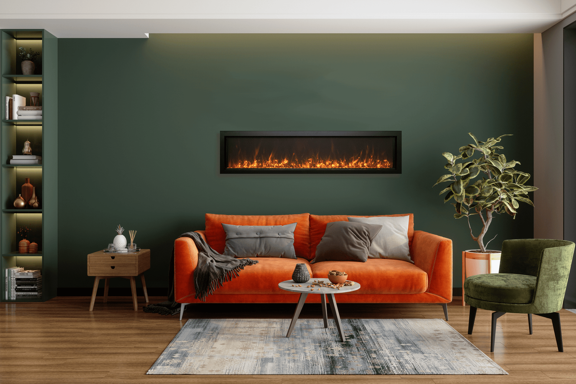 Panorama BI Extra Slim Smart Electric Fireplace | Amantii | Indoor | Outdoor | Buy Fireplaces Online