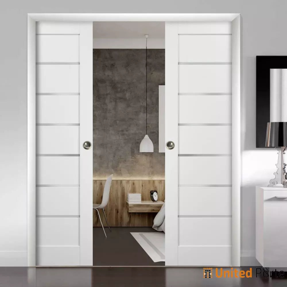 French Double Pocket Doors with Frames | Solid Wood Interior Door | Buy Doors Online