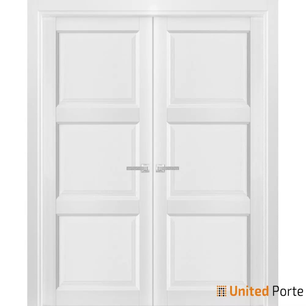 French Panel Solid Door with Hardware | Bathroom Bedroom Interior Sturdy Doors | Buy Doors Online