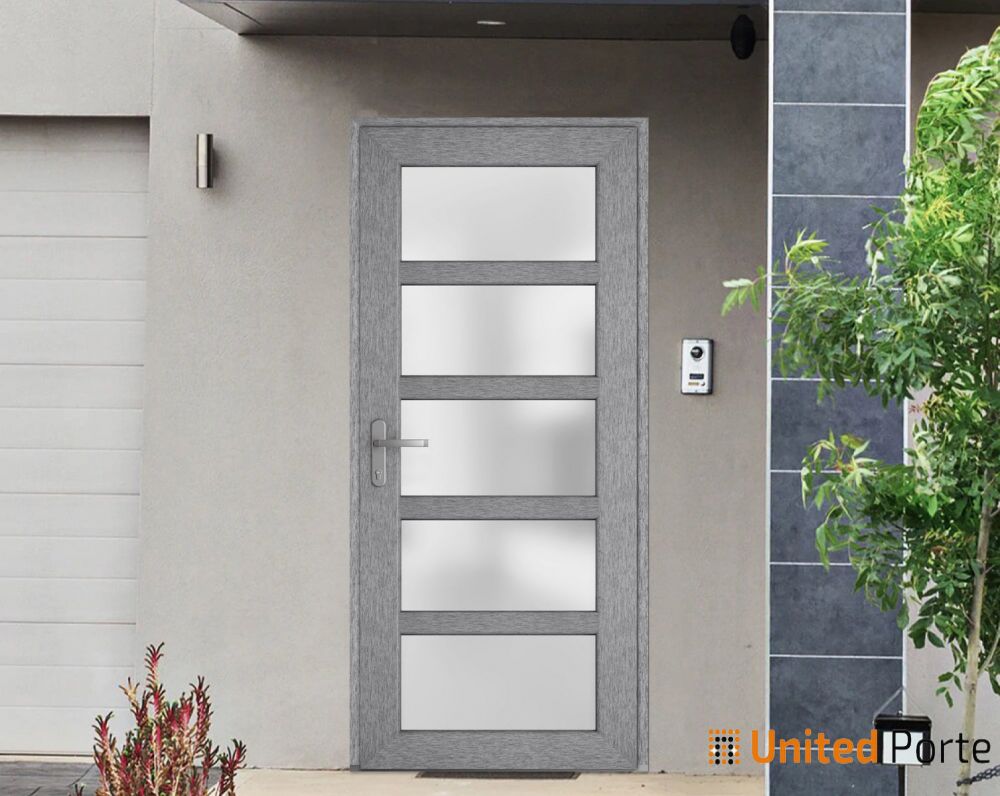 Front Exterior Prehung Fiber Glass Door with Frosted Glass | Commercial and Residential Doors | Buy Doors Online