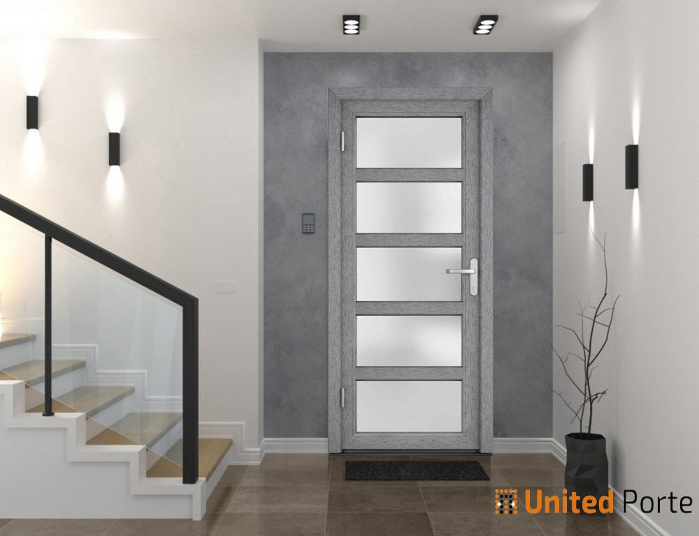 Front Exterior Prehung Fiber Glass Door with Frosted Glass | Commercial and Residential Doors | Buy Doors Online