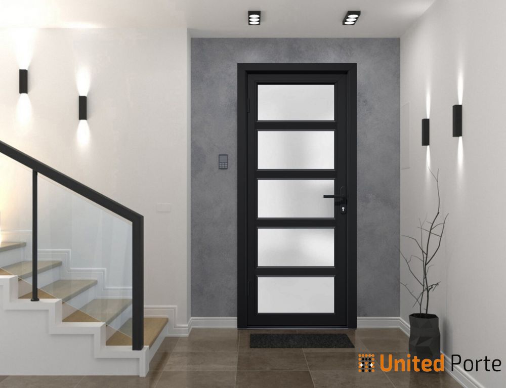 Front Exterior Prehung Fiber Glass Door with Frosted Glass | Commercial and Residential Doors | Buy Doors Online