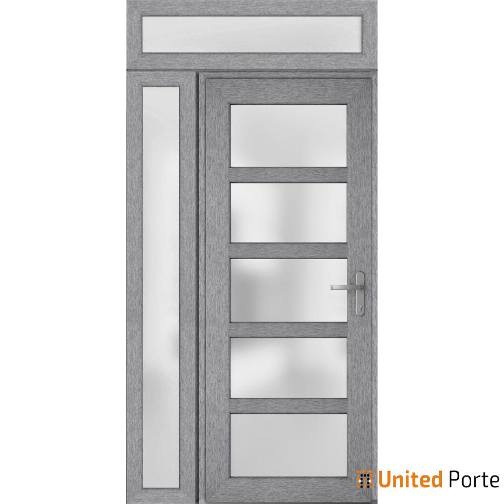 Front Exterior Prehung Fiber Glass Door with Frosted Glass | Commercial and Residential Doors | Buy Doors Online