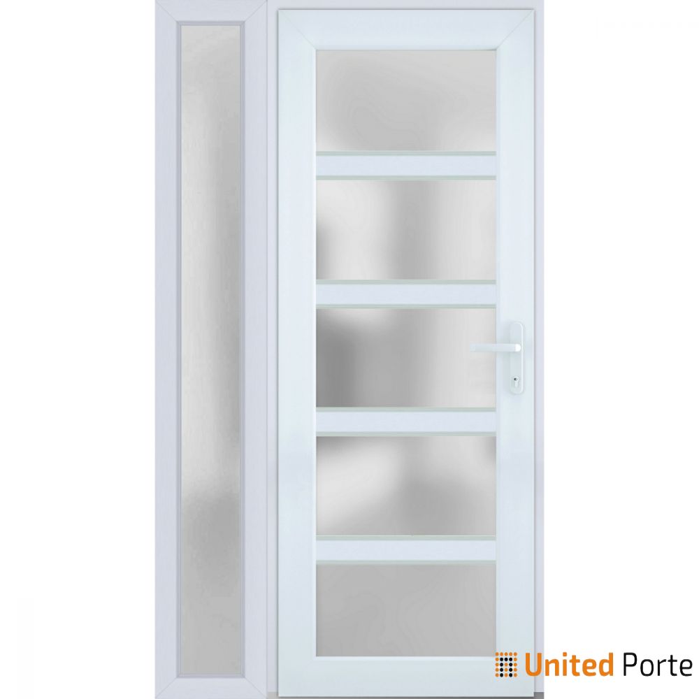 Front Exterior Prehung Fiber Glass Door with Frosted Glass | Commercial and Residential Doors | Buy Doors Online