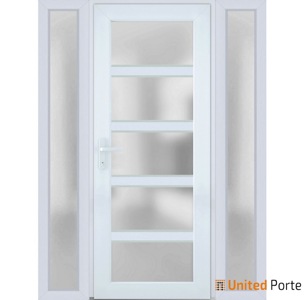 Front Exterior Prehung Fiber Glass Door with Frosted Glass | Commercial and Residential Doors | Buy Doors Online