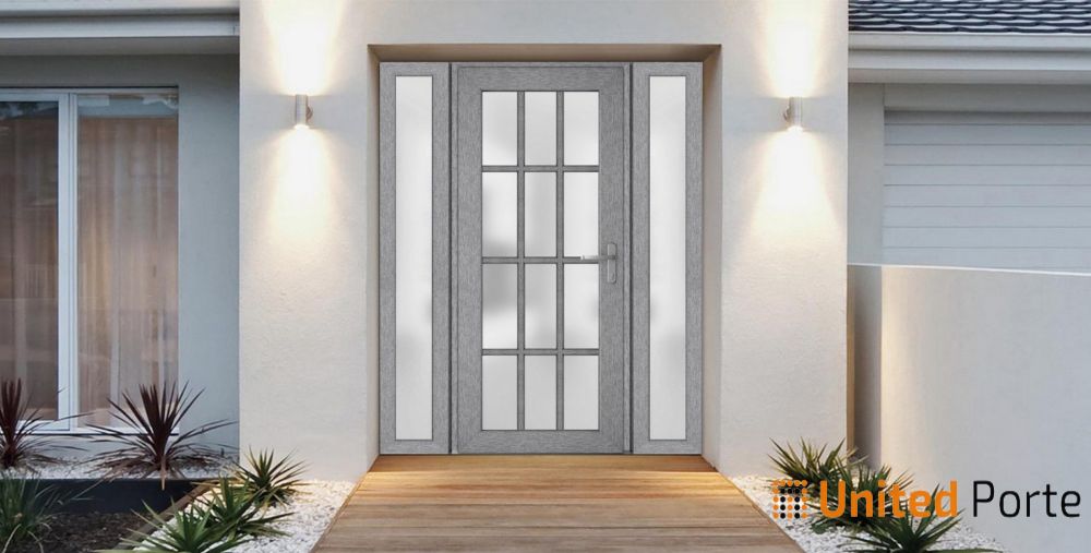 Front Exterior Prehung Fiber Glass Door with Frosted Glass | Commercial and Residential Doors | Buy Doors Online