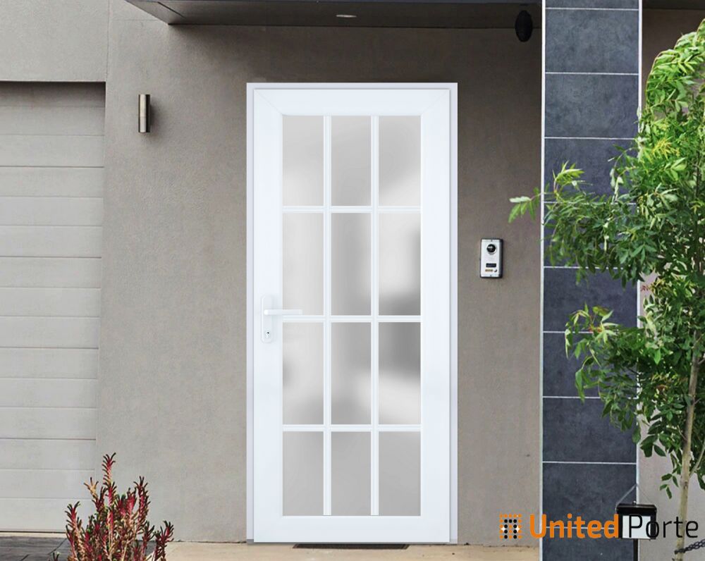 Front Exterior Prehung Fiber Glass Door with Frosted Glass | Commercial and Residential Doors | Buy Doors Online