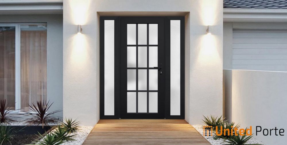 Front Exterior Prehung Fiber Glass Door with Frosted Glass | Commercial and Residential Doors | Buy Doors Online