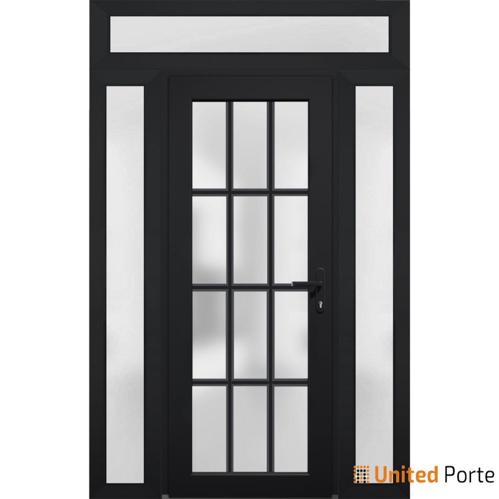 Front Exterior Prehung Fiber Glass Door with Frosted Glass | Commercial and Residential Doors | Buy Doors Online