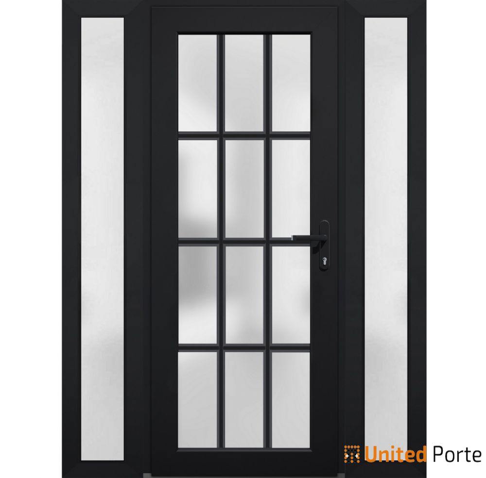Front Exterior Prehung Fiber Glass Door with Frosted Glass | Commercial and Residential Doors | Buy Doors Online
