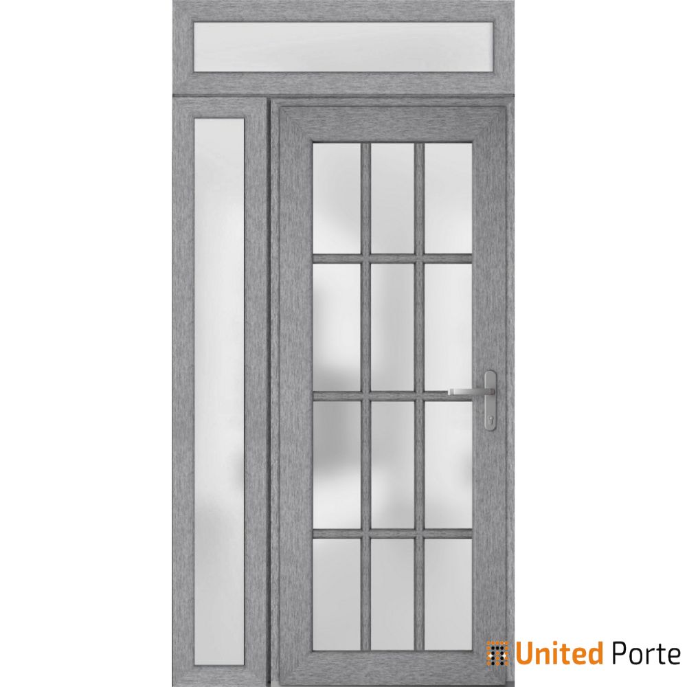 Front Exterior Prehung Fiber Glass Door with Frosted Glass | Commercial and Residential Doors | Buy Doors Online