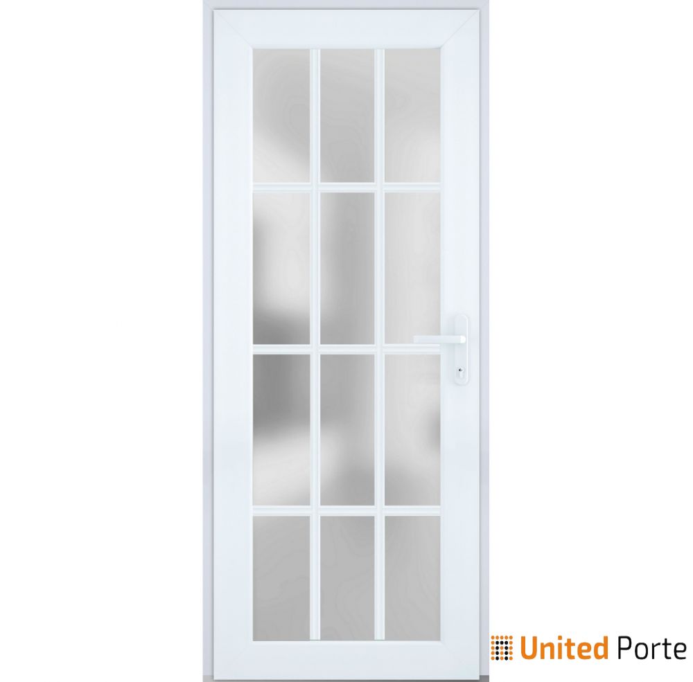 Front Exterior Prehung Fiber Glass Door with Frosted Glass | Commercial and Residential Doors | Buy Doors Online
