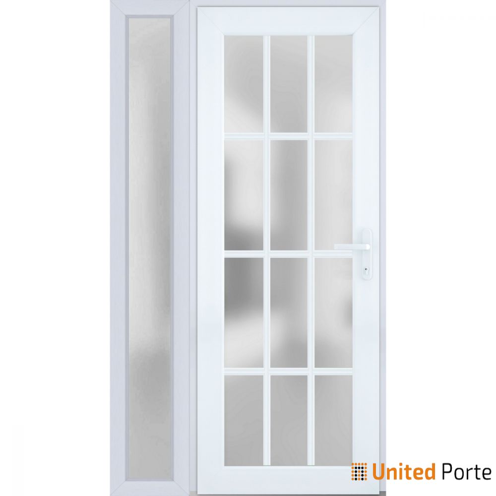 Front Exterior Prehung Fiber Glass Door with Frosted Glass | Commercial and Residential Doors | Buy Doors Online