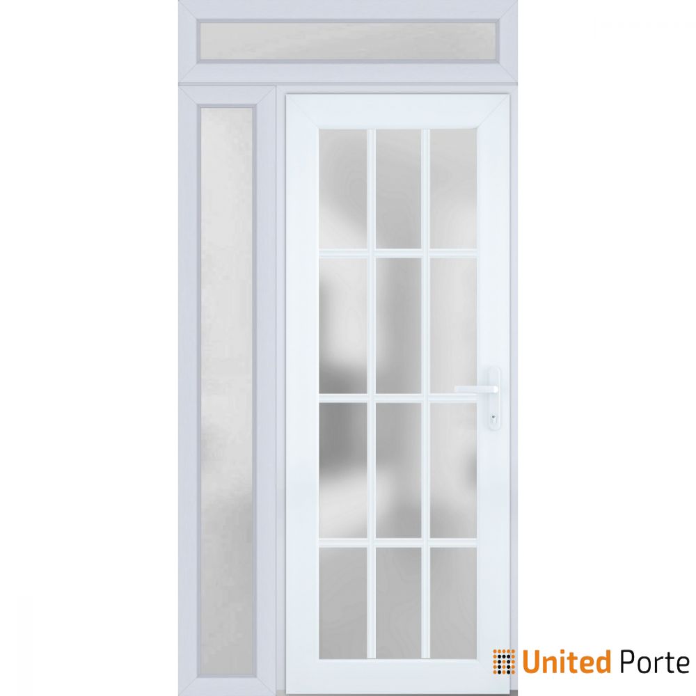 Front Exterior Prehung Fiber Glass Door with Frosted Glass | Commercial and Residential Doors | Buy Doors Online