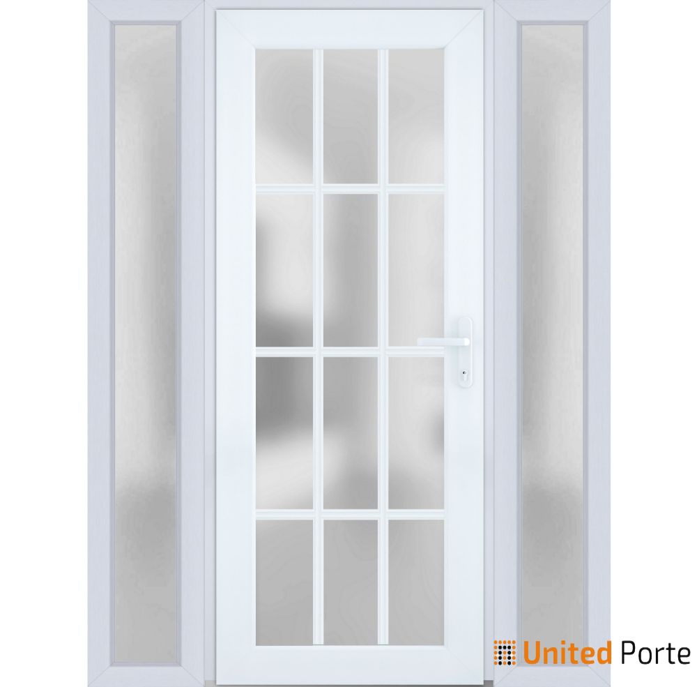 Front Exterior Prehung Fiber Glass Door with Frosted Glass | Commercial and Residential Doors | Buy Doors Online