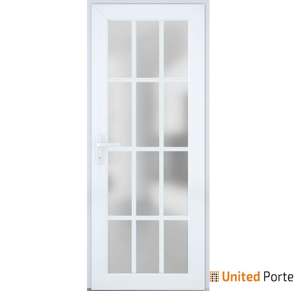 Front Exterior Prehung Fiber Glass Door with Frosted Glass | Commercial and Residential Doors | Buy Doors Online