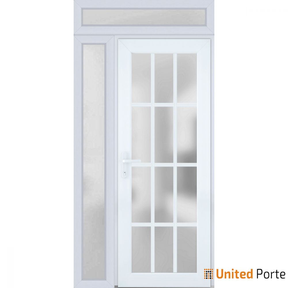 Front Exterior Prehung Fiber Glass Door with Frosted Glass | Commercial and Residential Doors | Buy Doors Online