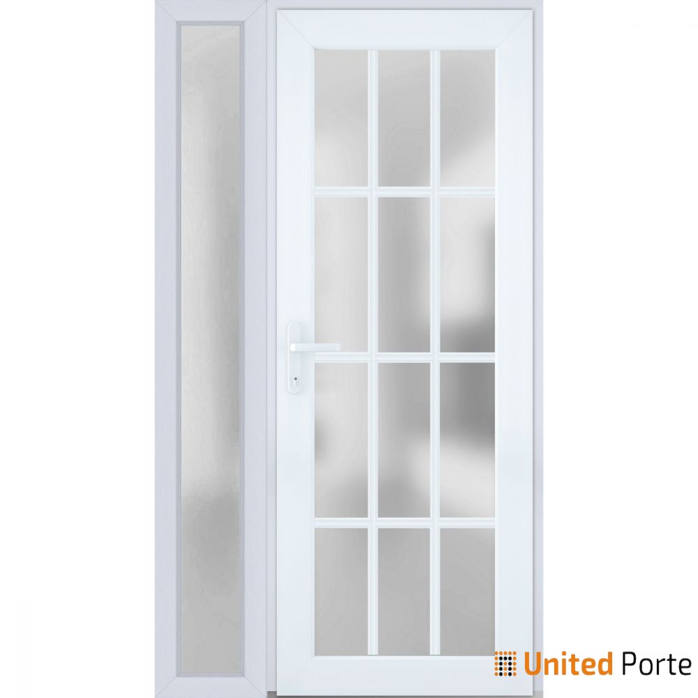 Front Exterior Prehung Fiber Glass Door with Frosted Glass | Commercial and Residential Doors | Buy Doors Online