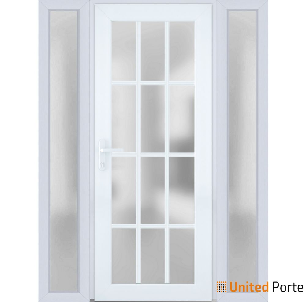 Front Exterior Prehung Fiber Glass Door with Frosted Glass | Commercial and Residential Doors | Buy Doors Online