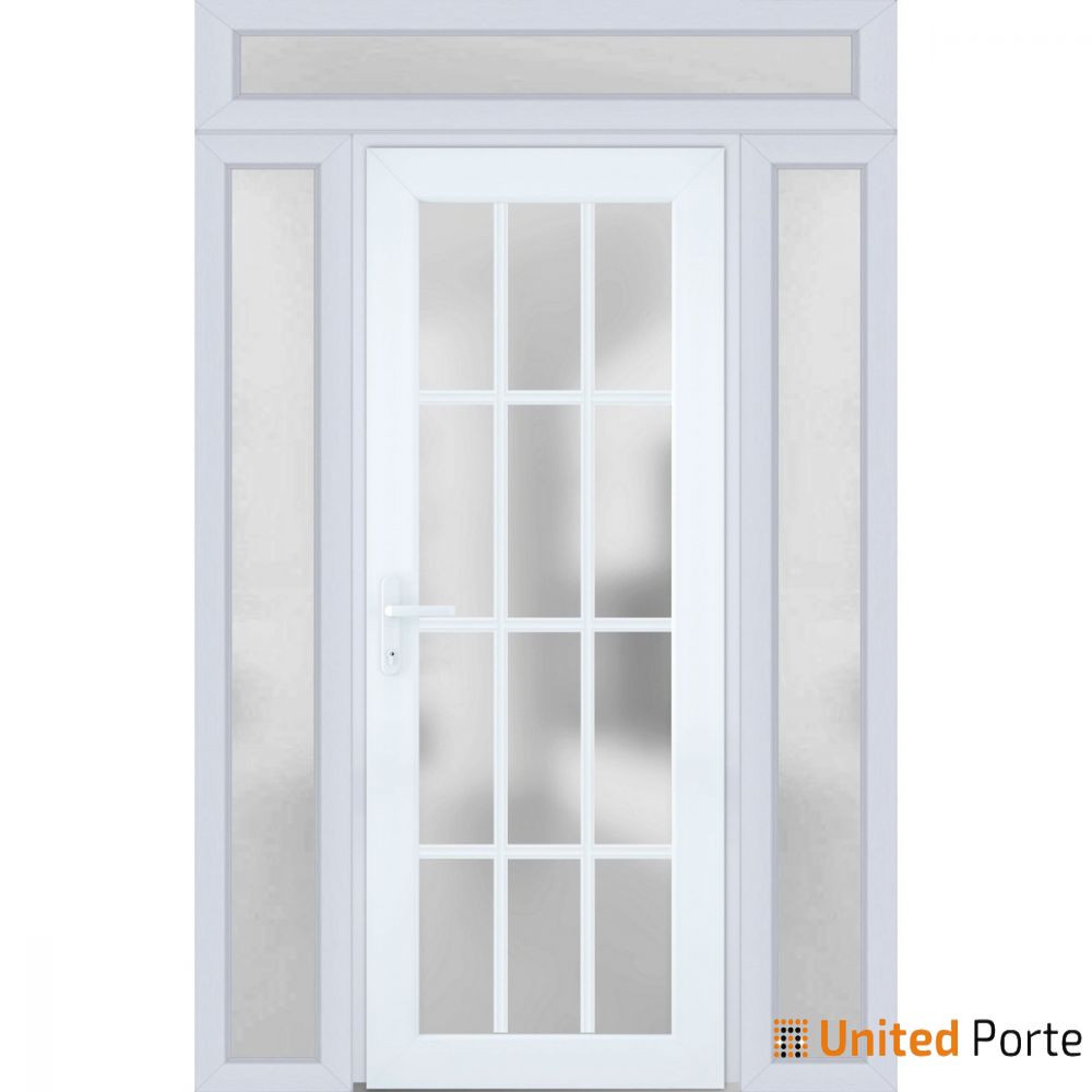 Front Exterior Prehung Fiber Glass Door with Frosted Glass | Commercial and Residential Doors | Buy Doors Online