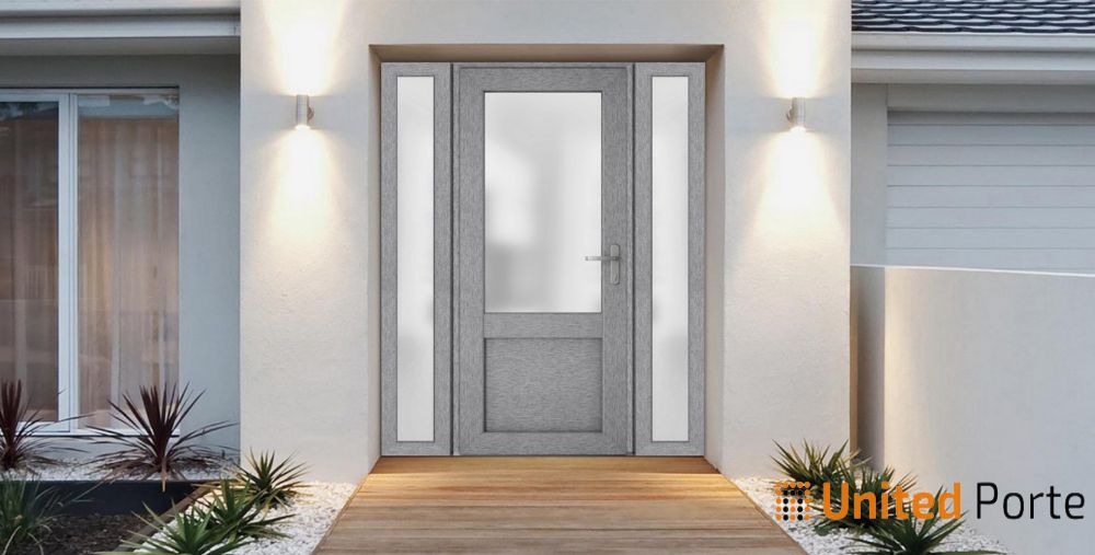 Front Exterior Prehung Fiber Glass Door with Frosted Glass | Commercial and Residential Doors | Buy Doors Online