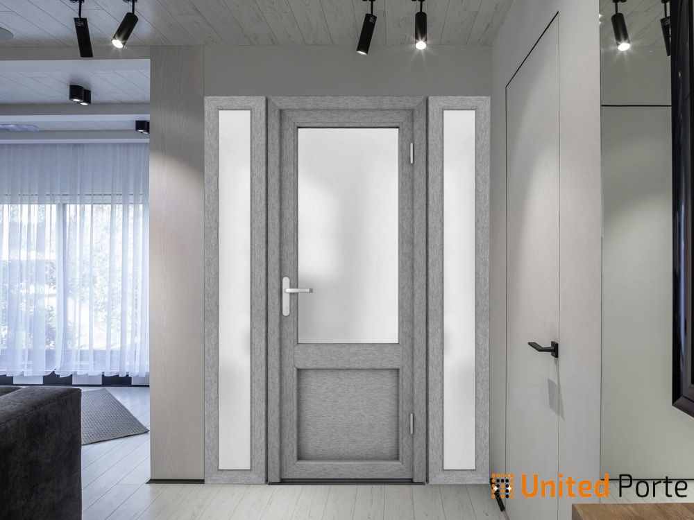 Front Exterior Prehung Fiber Glass Door with Frosted Glass | Commercial and Residential Doors | Buy Doors Online