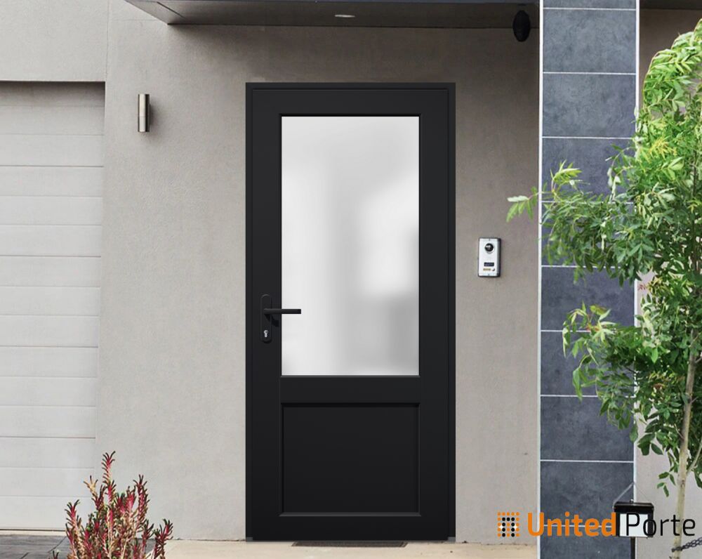 Front Exterior Prehung Fiber Glass Door with Frosted Glass | Commercial and Residential Doors | Buy Doors Online