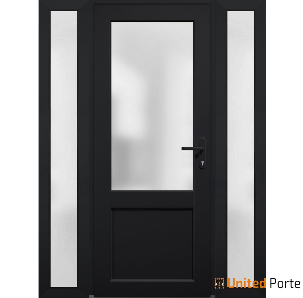 Front Exterior Prehung Fiber Glass Door with Frosted Glass | Commercial and Residential Doors | Buy Doors Online